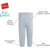Hanes Baby-Boys Pure Comfort Baby French Terry Joggers, Baby Girl and Baby Boy Pants, 2-Pack(Grey/Blue)