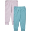 Hanes Baby-Boys Pure Comfort Baby French Terry Joggers, Baby Girl and Baby Boy Pants, 2-Pack(Purple/Blue)