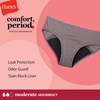 Hanes Girls’ Period Underwear Hipsters, Boxer Briefs, Boyshorts, 4 or 6 Pack, Comfort Period Panties, Moderate Protection(Multi – 4 Pack)