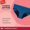 Hanes Girls’ Period Underwear Hipsters, Boxer Briefs, Boyshorts, 4 or 6 Pack, Comfort Period Panties, Moderate Protection(Multi – 6 Pack)