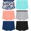 Hanes Girls’ Period Underwear Hipsters, Boxer Briefs, Boyshorts, 4 or 6 Pack, Comfort Period Panties, Moderate Protection(Peach/Blue/Black – 6 Pack)