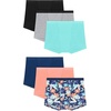 Hanes Girls’ Period Underwear Hipsters, Boxer Briefs, Boyshorts, 4 or 6 Pack, Comfort Period Panties, Moderate Protection(Peach/Blue/Black – 6 Pack)