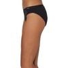 Hanes Women’s Comfort, Period. Underwear, Bikini Period Underwear, Super Leaks Period Underwear, 3-pack(3-pack Bikinis  Black/Dot Print/Concrete Heather)