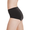 Hanes Women’s Period Underwear Pack, 3-Pack, Comfort, Period. Moderate Leaks Period Panties, Odor Protection(1-pack Brief  Black)