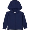 Hanes Baby Pure Comfort French Terry Hoodie, Infant Full-zip Hooded Jacket, Unisex, 2-pack(Navy)