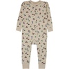 Hanes Baby Pure Comfort Organic Long Sleeve Footless Sleep N’ Play, Infant Playsuit, Boys & Girls(Beige Woodland)