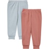 Hanes Baby-Boys Pure Comfort Baby French Terry Joggers, Baby Girl and Baby Boy Pants, 2-Pack(Silver/Rust)