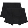 Hanes Women’s Comfort, Period. Underwear, Bikini Period Underwear, Super Leaks Period Underwear, 3-pack(2-pack Boxer Briefs  Black/Black)