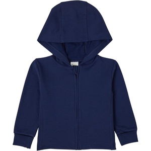 Hanes Baby Pure Comfort French Terry Hoodie, Infant Full-zip Hooded Jacket, Unisex, 2-pack(Navy)