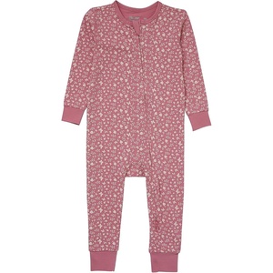 Hanes Baby Pure Comfort Organic Long Sleeve Footless Sleep N’ Play, Infant Playsuit, Boys & Girls(Rose)