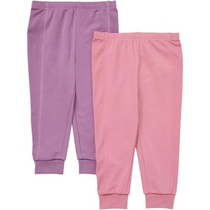 Hanes Baby-Boys Pure Comfort Baby French Terry Joggers, Baby Girl and Baby Boy Pants, 2-Pack(Purple/Rose)