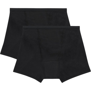 Hanes Women’s Comfort, Period. Underwear, Bikini Period Underwear, Super Leaks Period Underwear, 3-pack(2-pack Boxer Briefs  Black/Black)