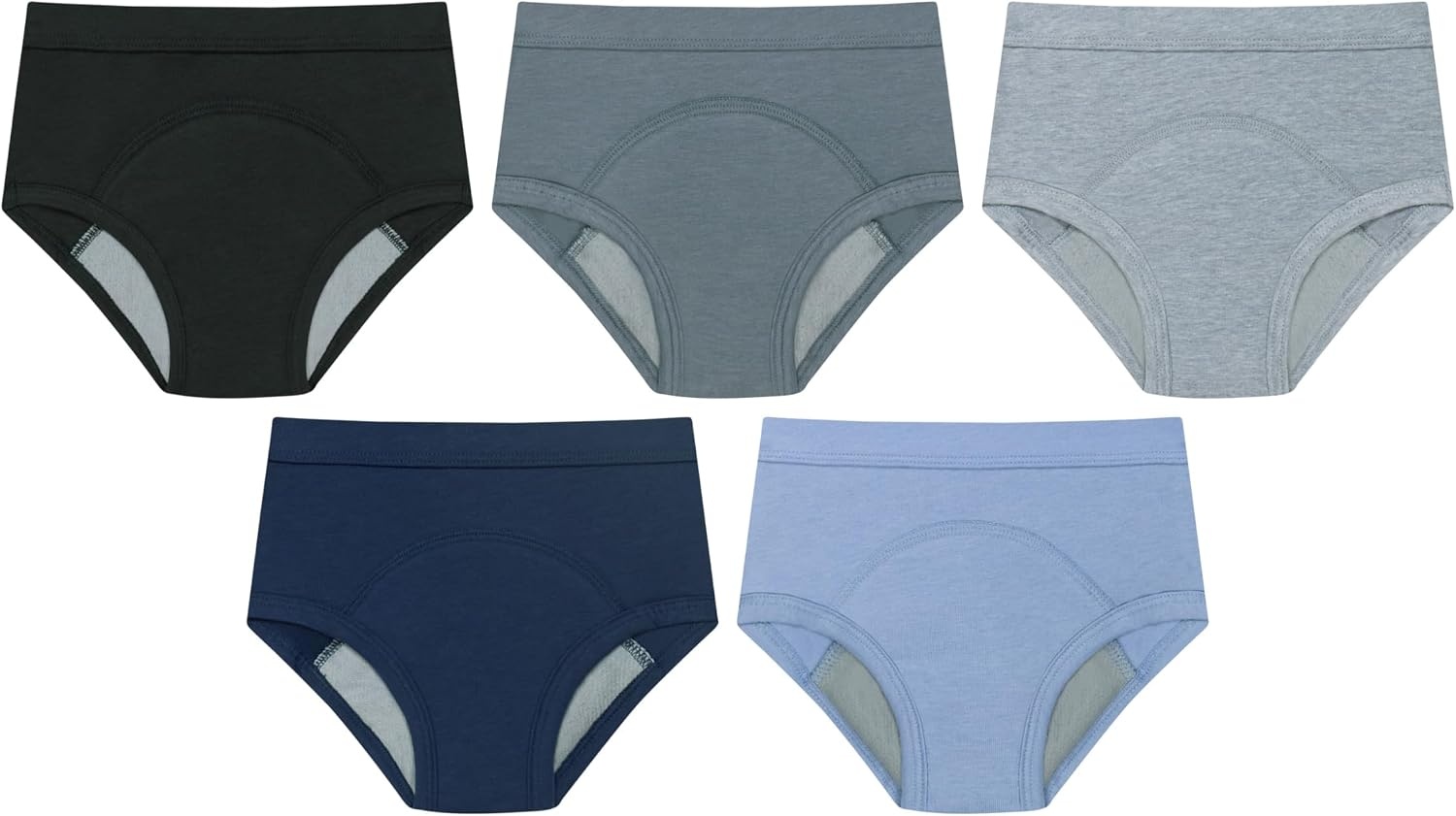 image:imageHanes Boys Potty Training Underwear Light Leaks Toddler Cotton Briefs and Boxer Briefs MultipackBlue 5 Pack