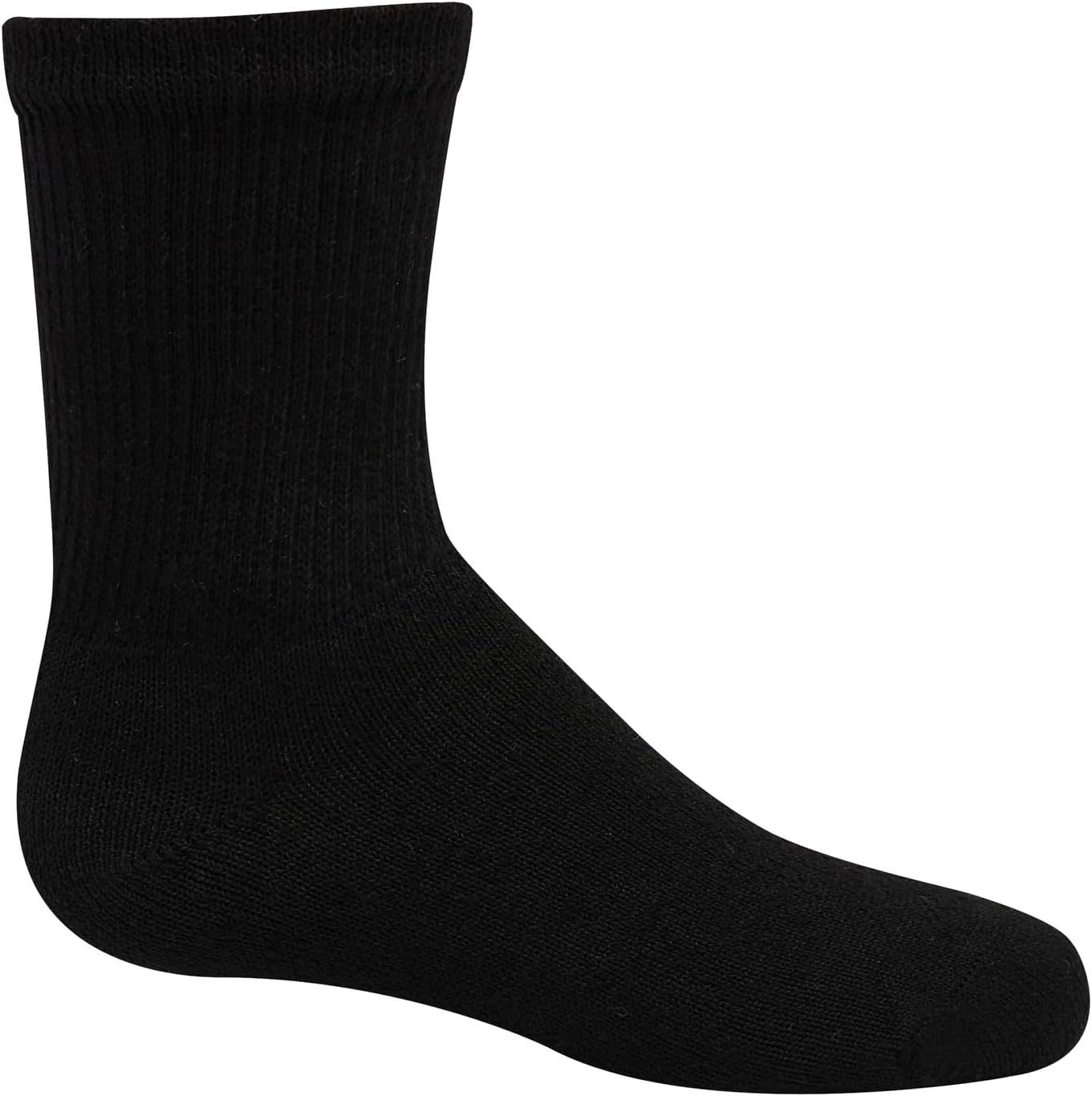 image:imageHanes Kids Uniform Crew Socks Pack 10pack Moisturewicking Cushioned Stretch Kids Socks for SchoolBlackBlue