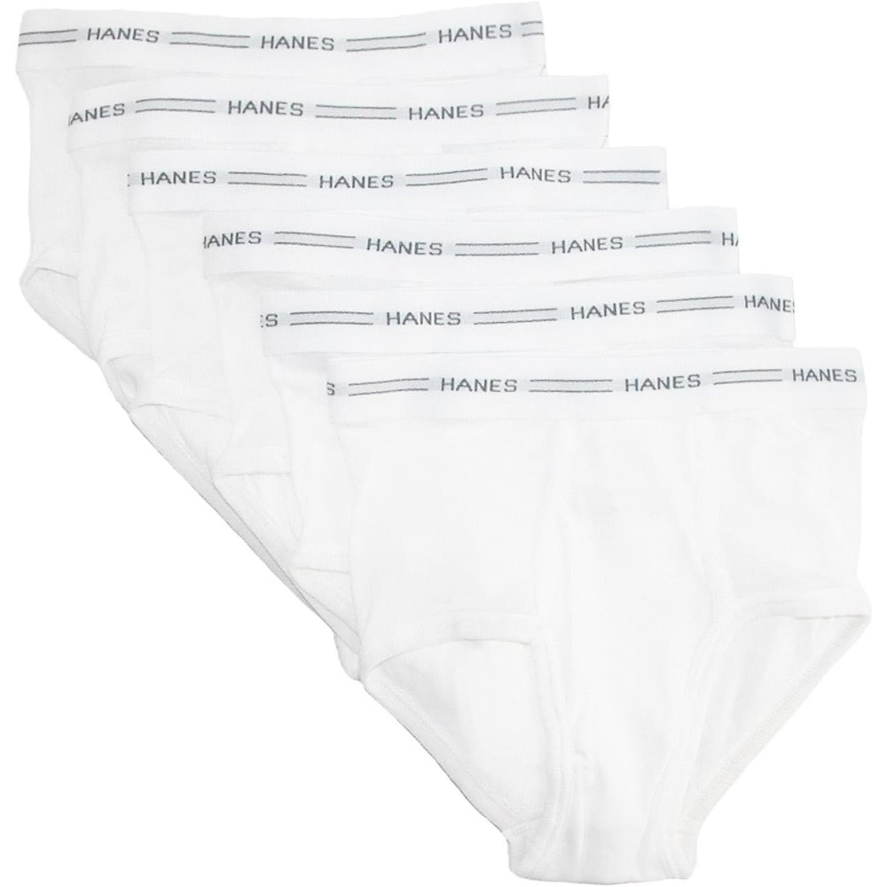 image:imageHanes Boys Brief Underwear Cotton Underwear for Boys No RideUp Briefs 6 and 10 PacksWhite 6 Pack