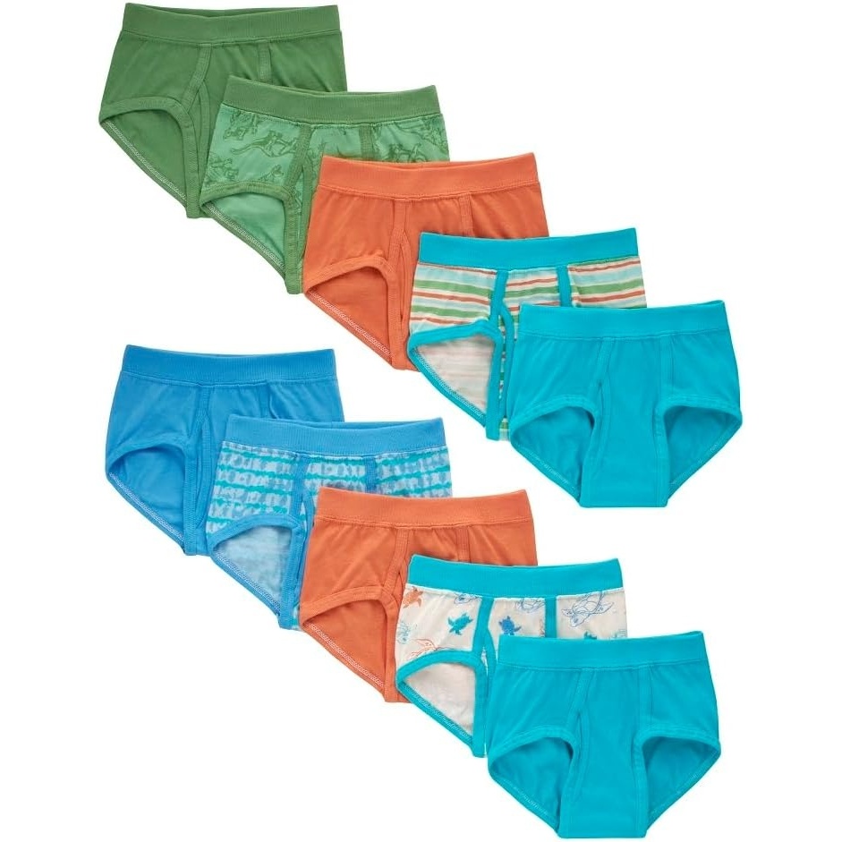 image:imageHanes Toddler Boys Organic Cotton Underwear Pure Comfort 100 Cotton Boxer Briefs Available 10 amp 7 PackBriefs Assorted 10 Pack
