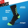 Hanes Boys’ Moves Socks, Breathable Mesh Performance Socks, Ankle, Crew, No Show, Moisture-wicking, 10-pack(Black – Crew)