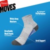 Hanes Boys’ Moves Socks, Breathable Mesh Performance Socks, Ankle, Crew, No Show, Moisture-wicking, 10-pack(Grey/Black – Ankle)