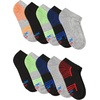 Hanes Boys’ Moves Socks, Breathable Mesh Performance Socks, Ankle, Crew, No Show, Moisture-wicking, 10-pack(Grey/Black – No Show)