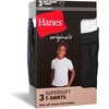 Hanes Boys’ Originals T-Shirt Pack, SuperSoft Undershirts for Boys, Moisture-Wicking, 3-Pack