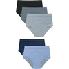 Hanes Boys’ Potty Training Underwear, Light Leaks Toddler Cotton Briefs and Boxer Briefs, Multi-pack(Blue – 5 Pack)