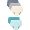 Hanes Boys’ Potty Training Underwear, Light Leaks Toddler Cotton Briefs and Boxer Briefs, Multi-pack(Blue/Gray – 5 Pack)