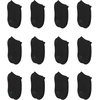 Hanes Boys’ Socks Pack, Double Tough Moisture Wicking Ankle, Crew, No Show Socks, 12 & 14 Pair Packs(Black – No Show  12 Pack)