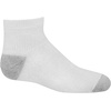 Hanes Boys’ Socks Pack, Double Tough Moisture Wicking Ankle, Crew, No Show Socks, 12 & 14 Pair Packs(White – Ankle  12 Pack)