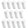 Hanes Boys’ Socks Pack, Double Tough Moisture Wicking Ankle, Crew, No Show Socks, 12 & 14 Pair Packs(White – Ankle  14 Pack)
