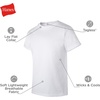 Hanes Boys’ Undershirt, EcoSmart White T-Shirts for Boys, Short Sleeve Shirts, 5 or 10- Pack(White – 5 Pack)