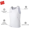 Hanes Boys’ Undershirt Tank Top Pack – Kids’ Tank Undershirts – Cool Comfort Moisture-Wicking Sleeveless Shirts(White – 5 Pack)