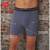 Hanes Men’s Perfect Flex Breathable Boxer Brief Underwear, Lightweight Luxe Modal Blend, Supportive Pouch, 1-pack(Black)
