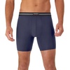 Hanes Men’s Perfect Flex Breathable Boxer Brief Underwear, Lightweight Luxe Modal Blend, Supportive Pouch, 1-pack(Blue)