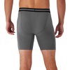 Hanes Men’s Perfect Flex Breathable Boxer Brief Underwear, Lightweight Luxe Modal Blend, Supportive Pouch, 1-pack(Grey)