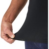 Hanes Men’s Perfect Flex Crewneck Tee, 1-Pack, Stay Tucked Fitted Undershirt, Slim Fit Tight on Arms, White & Black(Black)