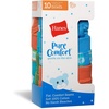 Hanes Toddler Boys’ Organic Cotton Underwear, Pure Comfort 100% Cotton Boxer Briefs Available, 10 & 7 Pack(Briefs – Assorted – 10 Pack)