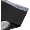 Hanes boys Overnight Underwear Pack, 3-pack, Light & Moderate Leaks, Confident Nights Overnight Underwear, Multi(Black/Grey)