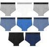 Hanes boys Underwear Boxer Briefs Pack, 8-pack, Cotton-stretch Dyed Boys’ Underwear, Moisture-wicking(Black  Concrete Heather  Misty Mountain)