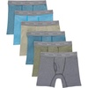 Hanes Boys’ Originals Boxer Briefs, Stretch Cotton Underwear, Assorted, 6-pack(Tan/Blue Oasis/Cargo Olive/Grey – 6 Pack)