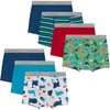 Hanes Boys’ Potty Training Underwear, Light Leaks Toddler Cotton Briefs and Boxer Briefs, Multi-pack(Boxer Briefs – Whale/Dino – 7 Pack)