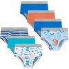 Hanes Boys’ Potty Training Underwear, Light Leaks Toddler Cotton Briefs and Boxer Briefs, Multi-pack(Briefs – Blue/Orange – 7 Pack)