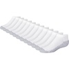 Hanes Boys’ Socks Pack, Double Tough Moisture Wicking Ankle, Crew, No Show Socks, 12 & 14 Pair Packs(White – No Show  12 Pack)
