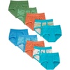 Hanes Toddler Boys’ Organic Cotton Underwear, Pure Comfort 100% Cotton Boxer Briefs Available, 10 & 7 Pack(Briefs – Assorted – 10 Pack)