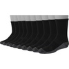 Hanes Ultimate Boys’ Crew Performance Sport Socks, 10-Pair Packs(Black)