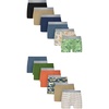 Hanes boys Underwear Boxer Briefs Pack, 8-pack, Cotton-stretch Dyed Boys’ Underwear, Moisture-wicking(Walnut  Navy  Orange  Green)