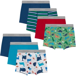 Hanes Boys’ Potty Training Underwear, Light Leaks Toddler Cotton Briefs and Boxer Briefs, Multi-pack(Boxer Briefs – Whale/Dino – 7 Pack)