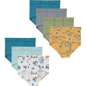 Hanes Toddler Boys’ Organic Cotton Underwear, Pure Comfort 100% Cotton Boxer Briefs Available, 10 & 7 Pack(Green  White  Gold  Seafoam)
