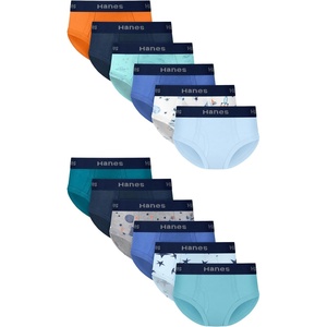Hanes boys Underwear Boxer Briefs Pack, 8-pack, Cotton-stretch Dyed Boys’ Underwear, Moisture-wicking(Blue  Gray  Orange  Teal)