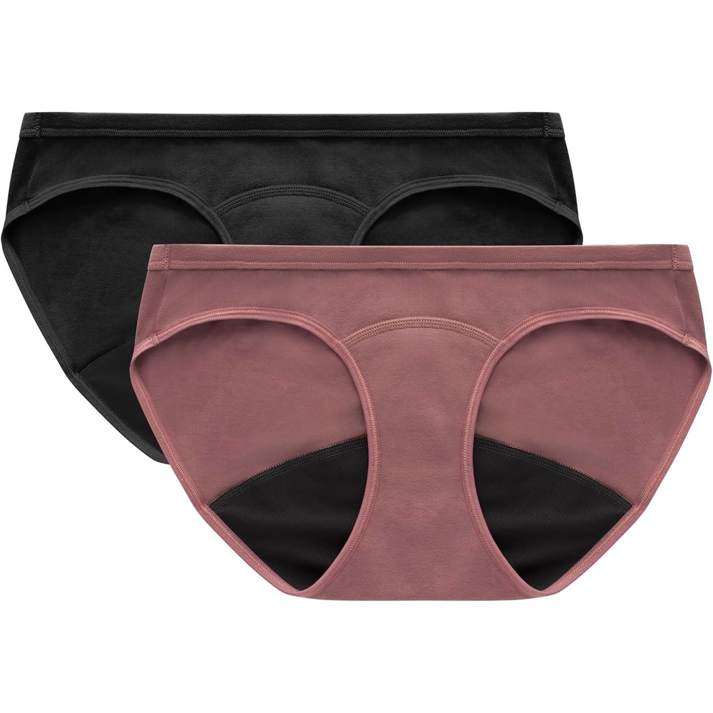 image:imageHanes Womens Maternity Light Leak Hipster Underwear Under the Belly Pregnancy amp Post Partum Panty 2pkMauve NoirBlack