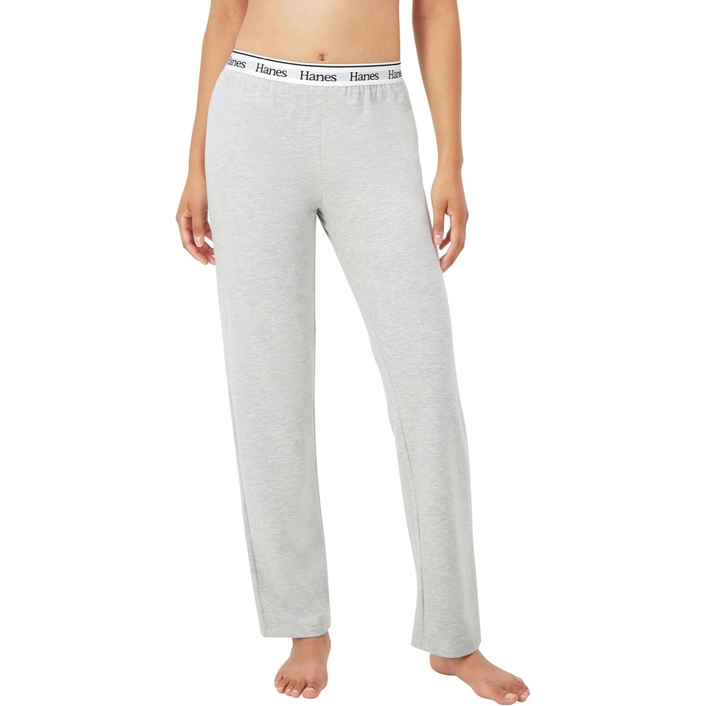 image:imageHanes Womens Originals Lounge Pants Comfywear Sleep Pants for Women Straight Leg Loungewear PantsHeritage Grey Marle